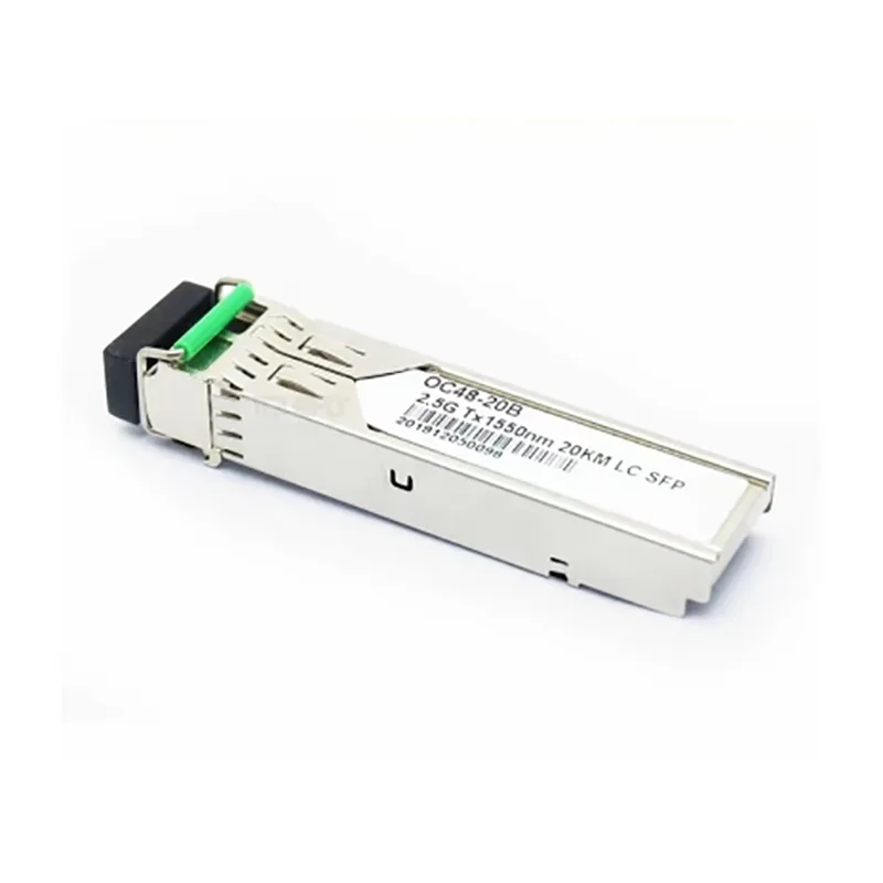 LC Sm 20km เครื่องรับส่งสัญญาณ SFP ที่เข้ากันได้กับ Bidi 1310nm SFP 2.5g